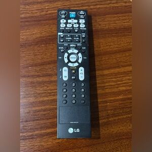 LG Black Remote Control with White Buttons